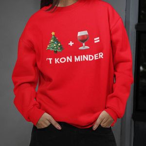 Foute Kerst Trui Rood += ’t Kon minder XS