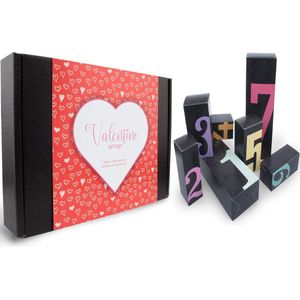 Erotische Geschenkset - Valentijn Cadeau box - voor koppels - 7 dagen kalender - Erotische cadeauset - Giftset - Valentijn Giftset - Erotische Geschenkset met Seksspeeltjes en Accessoires - 7 delig - Adventskalender - Partner Cadeaubox - Sex Toys