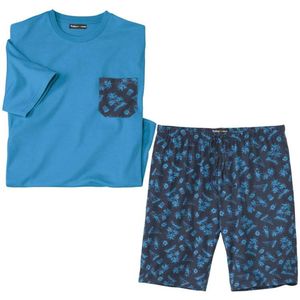 ATLAS FOR MEN - Zomerpyjama van jersey Exotic Sunset - Heren - Verkrijgbaar in grote maten - XL