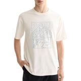 Scotch & Soda - T-shirt - Beige - Heren - Relaxed Fit