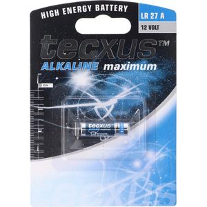 LR27 Een alkalinebatterij L828, 12 volt, afmetingen 28,8 x 8 mm