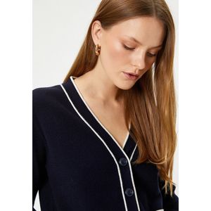 V-kraag Met knoppen Vest