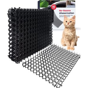 Pest Protest 10-Pack Kattenverjager Afweermatten Set - Kattenschrik Afweermiddel - Antiklimstrips Katten - Anti Krab Strip - Voor Zowel Binnen Als In De Tuin