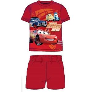 Cars pyjama - maat 104 - Lightning McQueen shortama - katoen - rood