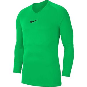 Nike Park Dry First Layer Longsleeve  Thermoshirt - Maat L  - Mannen - groen/zwart