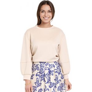 Zacht gebreid sweatshirt met ronde hals