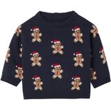 Jacquard - Kersttrui - Beige - Babyjongens