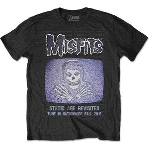 Misfits - Static Heren T-shirt - S - Zwart
