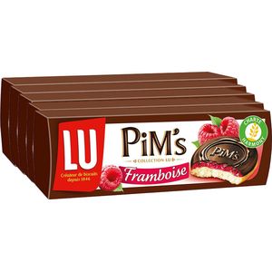 LU Pim's Framboos gevulde chocoladekoekjes - 150g x 5