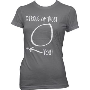 Hybris Circle Of Trust Girly Tee Damen T-Shirt Dark-Grey-S