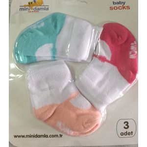 Set van 3 paar babysokken meisjes - Baby sokjes