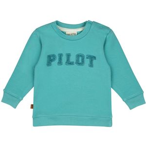 Frogs and Dogs - Pilot Club Baby Sweater Pilot | Aqua Sea - Katoen - Maat 86