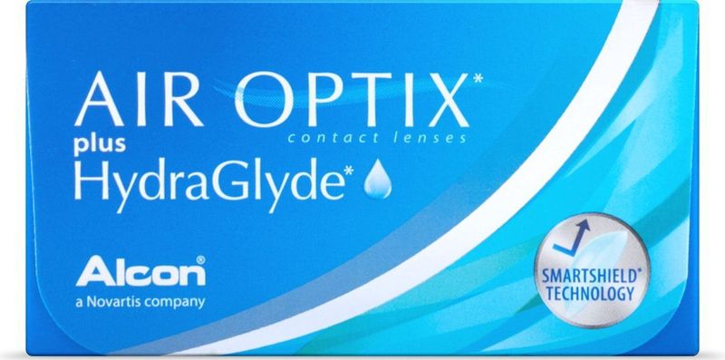 Air Optix Plus Hydraglyde - Maandlenzen - Silicone Hydrogel - 6 Stuks