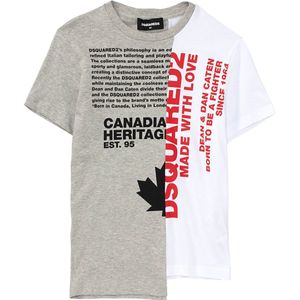 DSQUARED2 RELAX MAGLIETTA GRIGIO-ARANCIONE - Maat 12jaar / maat 152