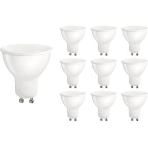 Spectrum - LED Lamp GU10 - Koud Wit - 4W - 320 Lumen - 6000K - Ø49mm - 10 stuks