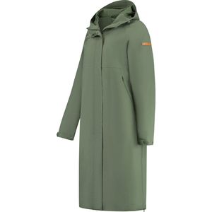 MGO Lori - Waterdichte lange damesjas - Regen jacket vrouwen - Groen - Maat M