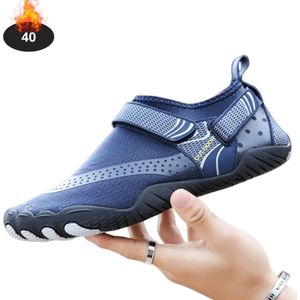 Nivard Waterschoenen Voor Kinderen & Volwassenen - Aqua Shoes - Aquaschoenen - Afzwemschoenen - Zwemles Schoenen - Blauw - 46.5