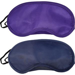 Slaapmaskers Donker Blauw & Paars - 2 Stuks - Thuis - Slaapmasker - Onderweg - Vliegtuig - Festival - Slaapcomfort - oDaani