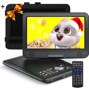 YOTON YD105A - Draagbare DVD-Speler - Zwart - 10,5 inch Draaibaar HD-Scherm - Accu - 4-6 Uur Speeltijd