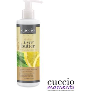 Cuccio Bodybutter Lyte 237 ml White Limetta & Aloe Vera 24 uur Hydraterend –verfrissend - Bodylotion en de perfecte handcrème in 1- Ideaal voor jouw eigen  Spa – Ritueel @ Home