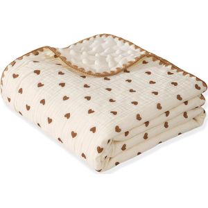 Dunne babydeken, bedrukt laken, pasgeboren deken, zachte katoenen deken voor peuters, neutrale babyproducten, babydeken, veiligheidsdeken voor in de wieg, geschikt voor jongens en meisjes