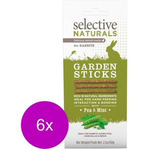 Supreme Selective Garden Sticks - Knaagdiersnack - 6 x 60 g