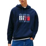 Tommy Jeans Sweatshirt  navy / donkerrood / wit