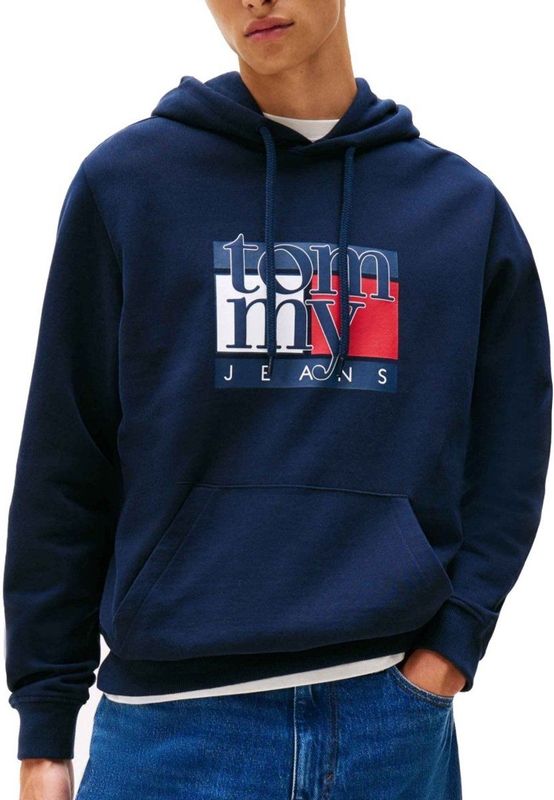 Tommy Jeans Sweatshirt  navy / donkerrood / wit
