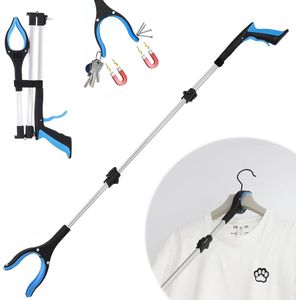 Opvouwbaar grijpgereedschap, lange grijper , opvouwbare grijper grijper aluminium vuilnistang, grijper met magnetische grijparm