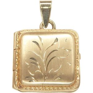 Gouden vierkante medaillon