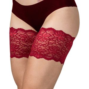 Bandelettes - Model Dolce - Kanten Elastische Dijenbanden - Rood