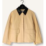 EDITED Tussenjas 'Sina'  beige / zwart