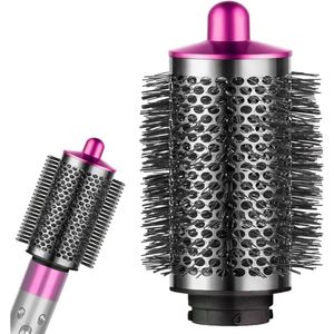 DailySupplies® Luxe Ronde Volumeborstel Opzetstuk - Multistyler - Haarstyler föhn - Diffuser voor Krullen - Zwart met Paars
