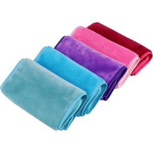 Make-up doekjes microvezel om make-up te verwijderen (5 stuks), make-up remover doek, make-up verwijderen en reinigen alleen met water, hypoallergeen, wasbaar en herbruikbaar, microvezel gezichtsreinigingsdoek