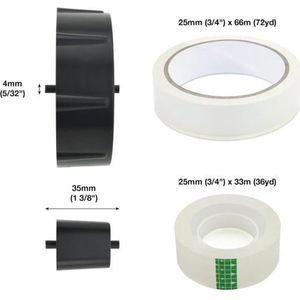 Tapedispenser Rapesco 500 groot 33+66mm - 20 stuks