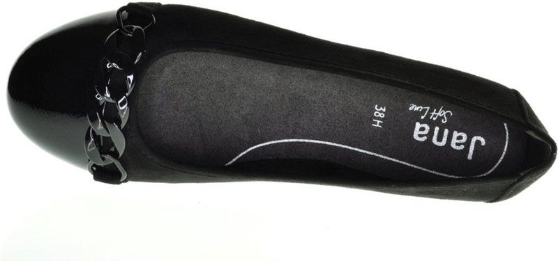 Jana - 8-22165-41 - Ballerina's - Zwart - Comfortabele Pasvorm