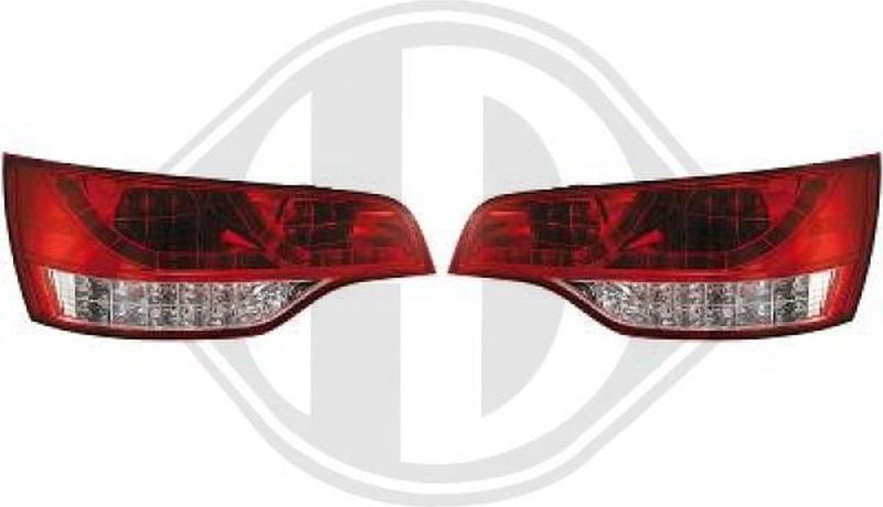 Audi - Diederichs 1095996 - Achterlichten - Wit/Rood - LED