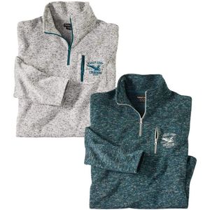 ATLAS FOR MEN - Set van 2 sweaters Colorado - Heren - Verkrijgbaar in grote maten - M