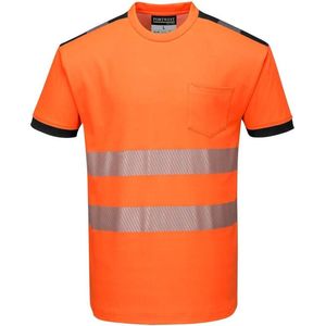 Portwest T181 - Hi-Vis Vision T-shirt - Orange/zwart - R Maat L