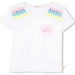 Billieblush U20931 T-shirt Met Korte Mouwen Wit 4 Years Meisjes
