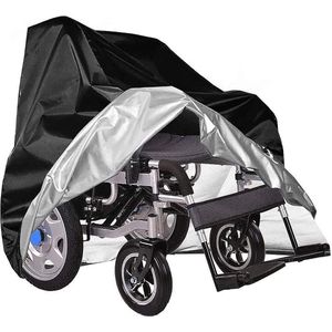 waterdichte hoes - rolstoelhoes waterdicht - scheurvaste en winddichte hoes - maat L 100*120*70 - geschikt voor rolstoelen en scooters - weerbestendig zeildoek - met elastiek en sluiting - geschikt voor binnen- en buitengebruik