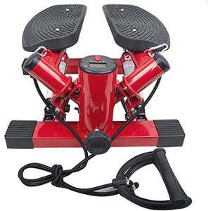 Fitness Stepper met Touwen - Unisex - Rood - Thuis Training