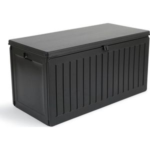 909 Outdoor Premium opbergbox - UV-bestendig, Vorstvrij, Waterdicht - 270L - 109x52x55 cm - Zwart