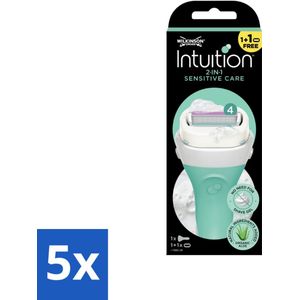 Wilkinson Sword - Scheermes - Intuition Sensitive Care 2-in-1 - Zacht - 1 scheermes - Bulkverpakking - 5 stuks