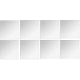 5Five - Plak Spiegel Tegels - Glas - 8 Stuks - 40 x 40 cm - Vierkant