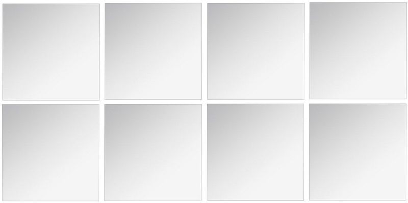 5Five - Plak Spiegel Tegels - Glas - 8 Stuks - 40 x 40 cm - Vierkant
