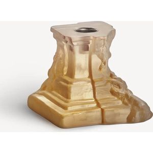 Kosta Boda - Rocky Baroque - Kaarsenhouder - Amberkleurig