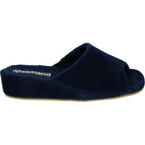 Westland -Dames -  blauw donker - slippers & muiltjes - maat 37.5