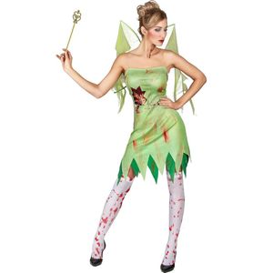 Vegaoo - Bloederige groene fee kostuum voor vrouwen