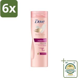Dove Bodylotion Care & Glow 400 ml - Voordeelverpakking - 6 stuks - Stralende huid - Hydratatie